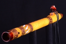 Osage Orange Native American Flute, Minor, Low D-3, #H11A